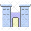 Condominium Lineal Color Icon Icon