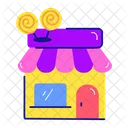 Confectionery Shop Candy Store Shop Building アイコン