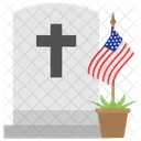 Memorial Day Flag Icon