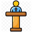 Conference Orator Speech Icon