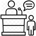 연사 연설가 연설가 아이콘