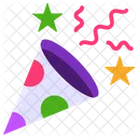 Popper Confetti Cracker Icon