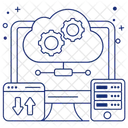 Configuracao De Nuvem Configuracao De Nuvem Desenvolvimento De Nuvem Ícone