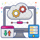 Configuracao De Nuvem Configuracao De Nuvem Desenvolvimento De Nuvem Ícone