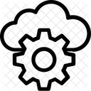 Nuvem Configuracoes Engrenagem Ícone