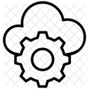 Nuvem Configuracao De Nuvem Gerenciamento De Nuvem Ícone