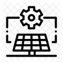 Configuración de paneles solares  Icono