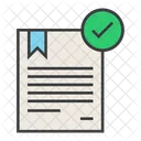 Confirm Approve Certificate Icon