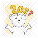 What Year Confuse Bear Thinking Bear Icône