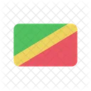 Congo Republic Flag Country Icon