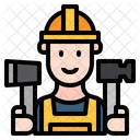 Man Construction Service Icon