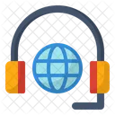 Consultancy Services Global Communication Headphones Icon