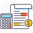 Contabilidad Fiscal Calculo De Impuestos Contabilidad Icono
