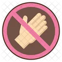 Contact Free No Touch Forbidden Icon