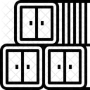 컨테이너 사물함 물류 아이콘