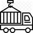 コンテナ、輸送、貨物 アイコン