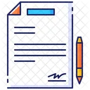 Business Contract Signature Icon