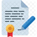 Contract Document File Icon