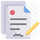 Business Marketing Contract Icon