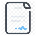 Letter Signature Document Icon