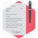 Contract Document Agreement Icon