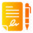 Contract Agreement Document Icon