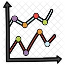 Continuous Data Control Chart Run Chart Icon