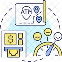 Convenient bank branch  Icon