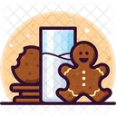 Cookies Gingerbread Milk Icon