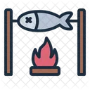 Cooking Fish Flame Icono