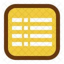 List Interface Design Icon