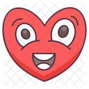 Emoji De Corazon Expresion De Corazon Etiqueta Emocional Icono