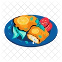 Cordon Bleu Schnitzel Cordon French Dish Icon