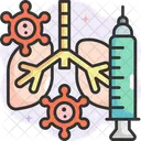 Corona Virus In Lungs  Icon