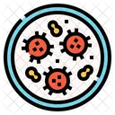 Bacteria Biology Research Icon