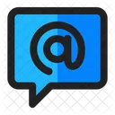 Chat por correo electrónico  Icono