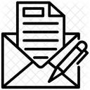 Correspondance Communication Boite Aux Lettres Icône