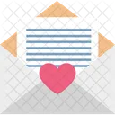 Correspondence Heart Sign Love Icon