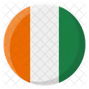 Cote Divoire Ivory Coast Flag Icon