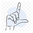 Hand Gesture Finger Icon