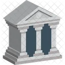 Court Building Bank Icon