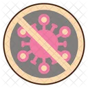 Covid Free No Coronavirus No Virus Icon