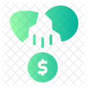 Cracked Egg Investment Money Icon