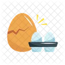 Cracked Whole Egg Icon