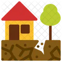 Crack Earthquake Home Icon