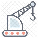 타워 크레인 중장비 크레인 기계 아이콘