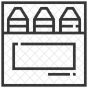 크레용 색깔 장난감 아이콘