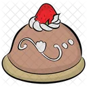 Cream Cake Fresh Cream Cake Cake Dipping Icon