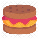 Cream Cookie  Icon