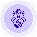 Creative Partnership Line Icon Icon